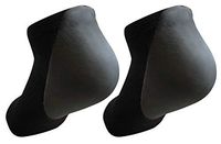 KidSole RX Gel Full Length Sports Sock for Kids with Heel Sensitivity from Severs Disease, Plantar Fasciitis. (2 Pairs, 4 Socks) US Kid's Sizes 1-4 (Black)