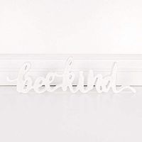 15.75" X 4.5" Wood Cutout (Bee Kind), White – 30183