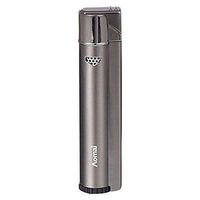 Piioket Aomai Metal Cigarette Lighter Windproof Refillable Butane Gas Cigar Lighter - Gray