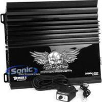 POWER ACOUSTIK D1-3000DB Demon 3000 Watt 1 Ohm Mono Amplifier - Black