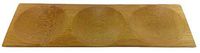 PacknWood 209BBPATONG “Patong" Bamboo Three Compartment Dish - 0.25 oz - 7.1 x 2.4 x .4" Compartment: : 1.9" - 96 per case