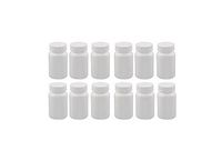 erioctry 10PCS 150g White Plastic Pill Bottles Storage Containers Medicine BottlesWith White Screw Cap Pill Tablet Container Case Holder Pet Tin Vial Jar (150g)