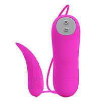 Qhufnng Silicone Mini Toy for Women, Battery, 12 Speeds, Waterproof Preferable Gift for Lover Remote Vibrantor Toy, Pink