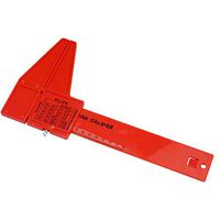 Julitech Personal Body Fat Loss Tester Calculator Caliper Fitness Clip Fat Measurement Tool Slim Chart Skinfold Test Instrumen, 3 Colors for Choose,Red