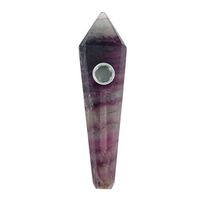Ackful Natural Quartz Crystal Point Smoking Pipe Healing Tobacco Wand Obelisk Wholesale (K)
