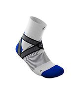 Compression Ankle Support Socks (White/Blue; Small)