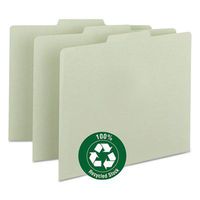 Recycled Tab File Guides, Blank, 1/3 Tab, Pressboard, Letter, 100/Box