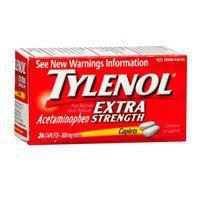 Tylenol Tylenol Extra Strength, 24 tabs 500 mg(Pack of 3)
