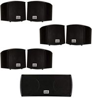 Acoustic Audio AA321B and AA32CB Mountable Indoor Speakers Home Theater 7 Speaker Set