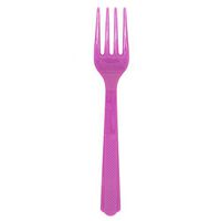Purple Plastic Forks, 18ct