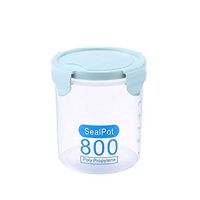 Goodfans 3 Sizes Round Food Storage Containers Reusable Washable Plastic Containers Kitchen Pets People Food keepers Storage Cups