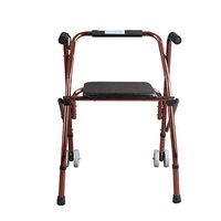 Yadianna Cozy Rollator Elderly Walker Walking Stick Cane Chair Auxiliary Walker Four-Legged Walking Stick Non-Slip Walking Stick with Hospital