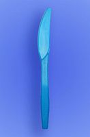 Wow Plastics Inc. Medium Weight 6" Knife - Neon Blue - 2/500 (1,000/Case)