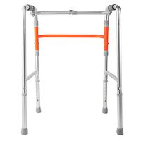 Walking Frame Folding Lightweight Aluminium 6 Levels Height Adjustable Secure Non Slip Walker Aid Handicapped and Disabled Users Forearm Support Walker 76-89Cm