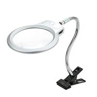 LED Metal Clip Hose Magnifier Student Old People Reading Lamp Desktop Magnifier Industrial Amplifier Light