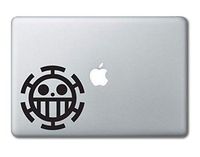 Jolly Roger Flag One Piece Printed Clear Vinyl Decal Sticker Compatible with Apple MacBook Pro Air 11" 12" 13" 15" All Years Laptop Trackpad Keyboard (13" MacBook (All Models))