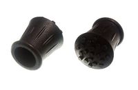 10 of Walking Stick Crutch Frame Ferrule Black Rubberised 3/4 Inch 19Mm Id