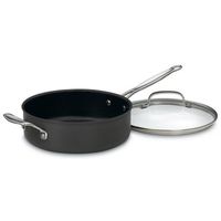 Cuisinart 633-24H Chef's Classic Nonstick Hard-Anodized 3-1/2-Quart Saute Pan with Helper Handle and Lid