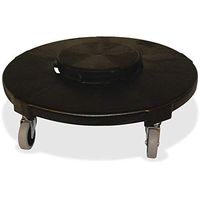 Brute Quiet Dolly, 250lb Capacity, 18-1/4" dia. x 6-5/8h, Black