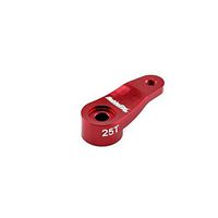 HobbyStar 25T Angled Aluminum Servo Horn for R/C Car, Red