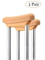 Underarm Crutch Pad, Replacement Medical Cane Cushion Tops, Comfort Foam Slip on Top Grip Support, 2 Pack, Yellow