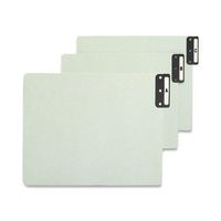 Smead 100% Recycled End Tab Pressboard File Guides, Vertical Metal Tab (A-Z), Extra Wide Letter Size, Gray/Green, Set of 25 (61676)