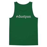 The Town Butler #Dustpan - A Soft & Comfortable Hashtag Men's Tank Top, Green, Medium
