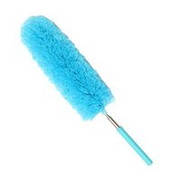 Uplord Microfiber Feather Duster,Retractable Clean Brush Soft Duster Brush Anti Dusting Brush Home Cleaning,Electrostatic Adsorption Completely Remove Dust,with Strong Adsorption Capacity (Blue)