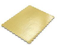 Cakesupplyshop Packaged 1/4 (Quarter) Sheet Cake 14inches X 10inches Gold Corrugated Cake Pads Cake Boards 10pack