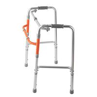 Gflyme Elderly Walker Cane Folding Auxiliary Walking Device Four-Legged Walker