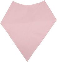 Sammons Preston Bandanna Clothing Protector, Bandanna Bib, 10" Mid-neck to Tip & 14-1/2" Wide, Pink, Made Breathable 100% Cotton, Spill-proof Backing For Accident Safety, Adult Size, Combats Drooling