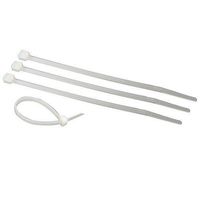 Morris 20412 Releasable Nylon Cable Tie with 50-Pound Tensile Strength, 6-Inch Length, Natural, 100-Pack