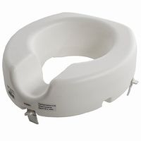 PCP 5" Elevated Toilet Seat, Universal Fit, Tall Profile Rise Height Lift, Tightening Stability Lock, Portable Bath Safety Commode Support