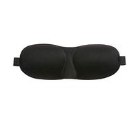 Gnzoe Sleep Mask, Eye Mask for Sleeping, Cotton Lightproof 3D Contoured Blindfold for Men Women Black-2