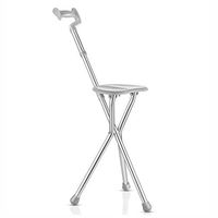 FISHD Elderly Cane Chair Foldable Cane seat Third Gear Design Elderly Mobile Auxiliary Equipment for Indoor and Outdoor Activities,Safe Comfort