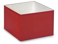 Pack Of 25, 8 x 8 x 5" Solid Matte Red gift & gourmet boxes Bases w/clean white interior