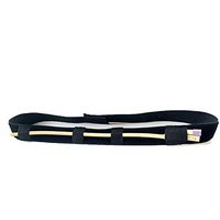 Patient Drainage Tube Belt,Catheter Fixation Device Abdominal Dialysis Belt,4×100Cm Can Stretch to 160Cm (2Pcs),Black