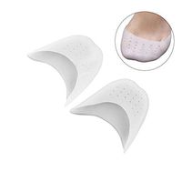 Vosarea Soft Silicone Gel Pointe Ballet Dance Shoe Toe Pads Toe Protector (White)