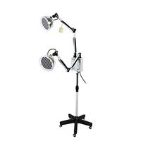 OCYE 440W Infrared Heat lamp, Professional Infrared Therapy Lamp, Adjustable Height, Double Head Design, Pain Relief Beauty Care, Stable Base