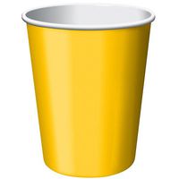 Yellow Sunshine Paper 9oz Cups 24ct