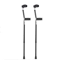 UPANV Medical Forearm Crutch, Chrome, Bariatric,Adult Forearm Crutches Anatomic Grip Model,Walk Easy Adjustable Forearm Crutches (1-Pair)