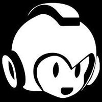 Mega-Man Head 5.5" Tall Decal Sticker for Cars Laptops Tablets Skateboard - White