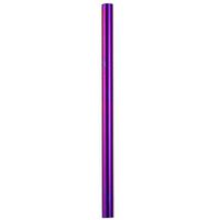 Vinjeely 12mm Diameter Colourful Long Stainless Steel Metal Drinking Straws Reusable Metal Straight Drinking Straws for Smoothie, Milkshakes (Purple)