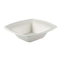 CiboWares Heavy 12 Ounce Molded Fiber Bowls with Rims, Made from Disposable Bagasse Sugarcane, Case of 500