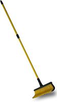 Claw Broom - Easy Push and Pull Design for Raking and Sweeping Indoor Outdoor - Adjustable Handle 38" - 62" - Curve Claw bristles - Dust, Leaves, and Light Snow are Swept Away in a Jiffy