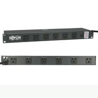 TRIPP LITE POWER STRIP RACKMOUNT METAL 120V 5-15R RIGHT ANGLE 12 OUTLET 1U