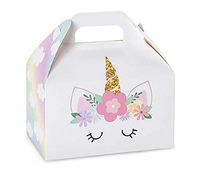 NW Pastel Unicorn Party Favor Gable Boxes - 6 x 3.75 x 3.5in. - 6/Pack - 4 Packs