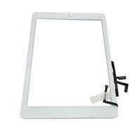 Digitizer Replacement Touch Screen for Ipad Air 1 1st Generation A1474 A1475 A1476, Aiiworld 9.7" Touch Panel Parts with Home Button, Camera Bracket, Adhesive Pre-Installed (White)