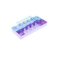 14 Grids 7 Days Weekly Pill Case Medicine Tablet Dispenser Organizer Pill Box Splitters Jewelry Storage Box With Clip Lids