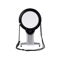 LED Magnifying Glass 2X 6X Reading Magnifier with 2 LED Light Hands Free for Reading, Crafts, Inspection, Needlework, Hobbies